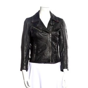 Mauritius Lamb Leather Biker Jacket